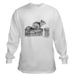 Chipmunk Pen and Ink Long Sleeved Shirt by NANCE